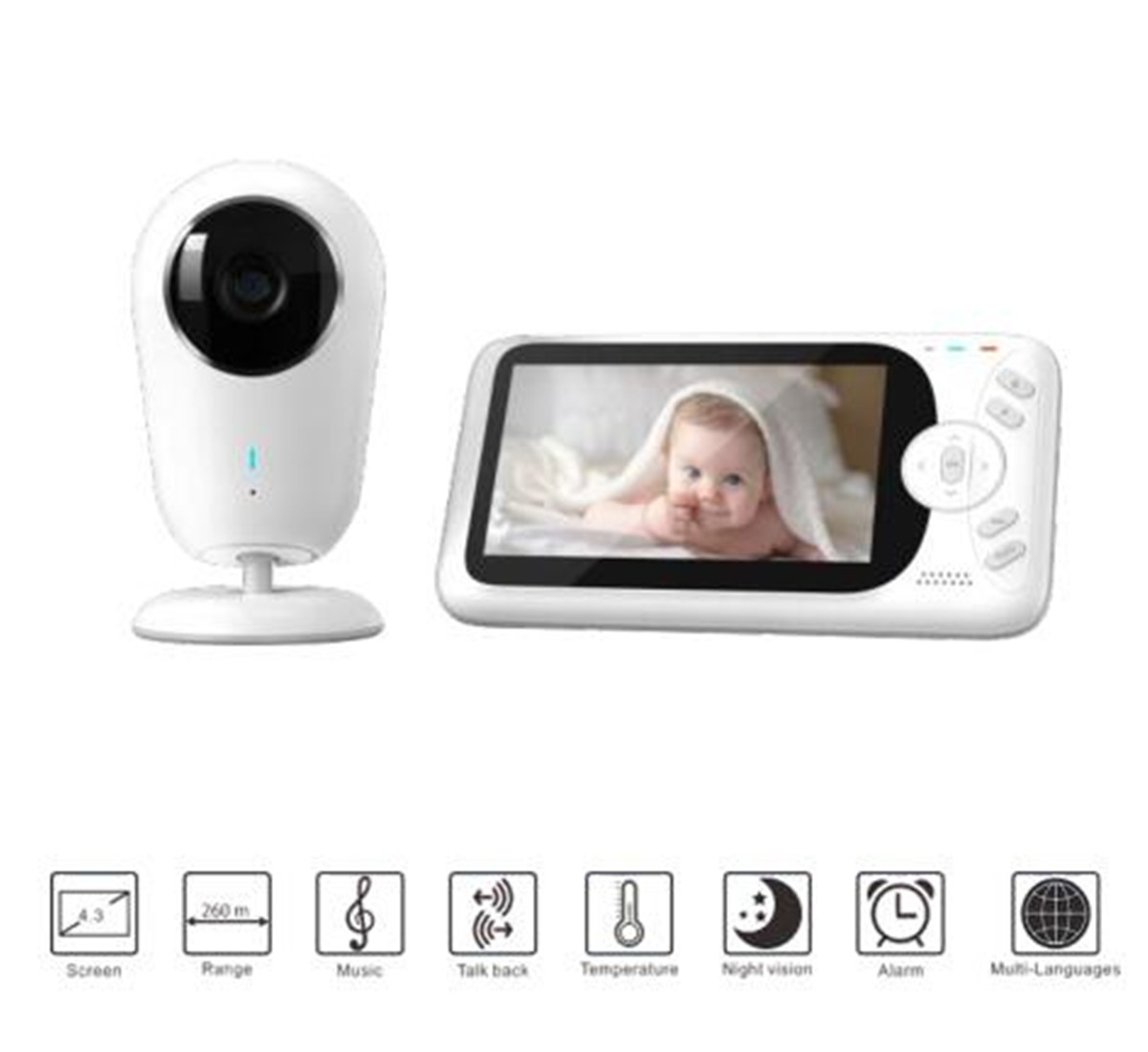 Wireless Baby Monitor - جهاز مراقبة الطفل اللاسلكي عالي الدقة