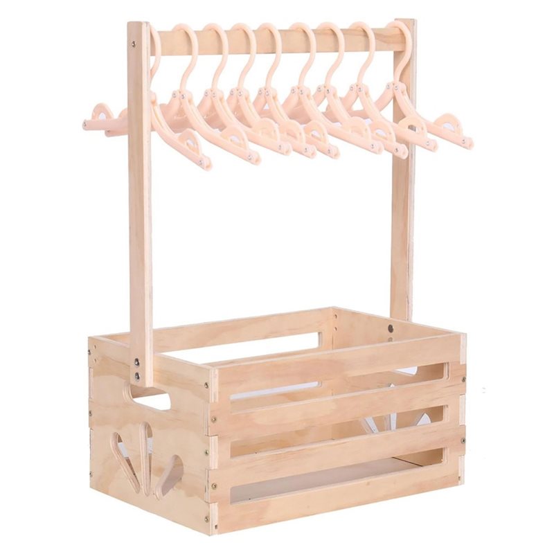 Baby Products Hamper - سلة هدايا خشبية A25F لحفلات استقبال