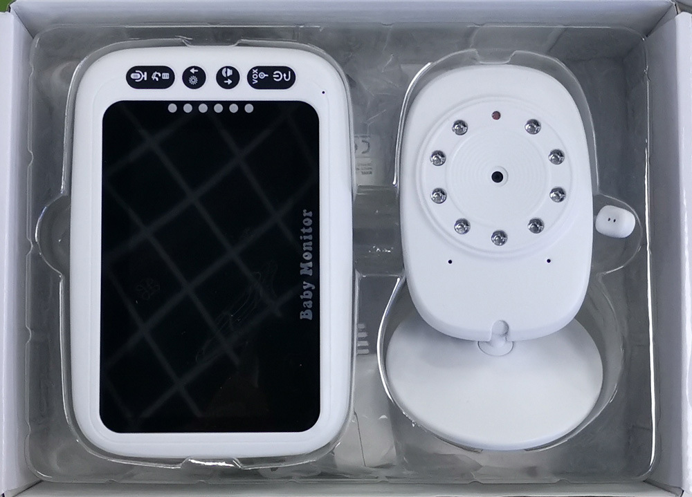 Wireless Baby Monitor - شاشة LCD مقاس 4.3 بوصة، جهاز