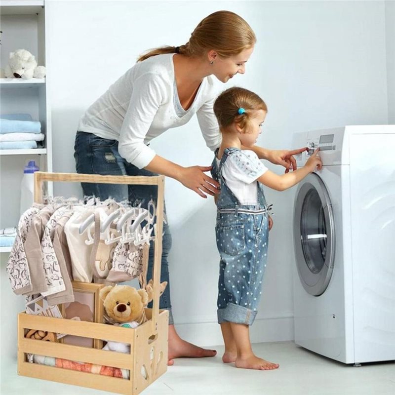 سلة هدايا خشبية A25F لحفلات اس - مراجعة Baby Products Hamper وسعره