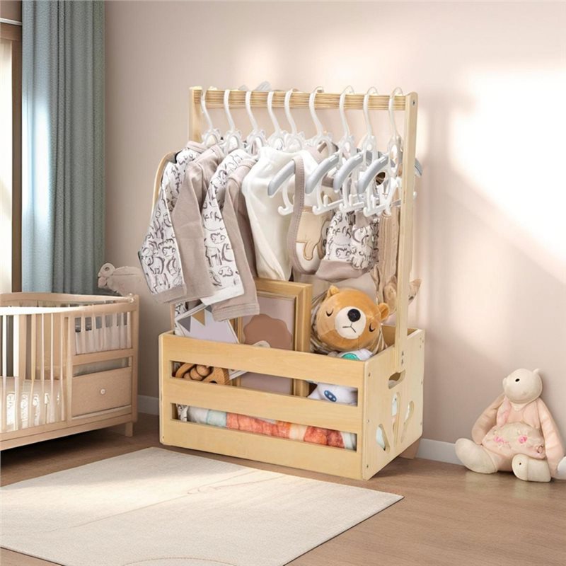 سلة هدايا خشبية A25F لحفلات اس - مراجعة Baby Products Hamper وسعره