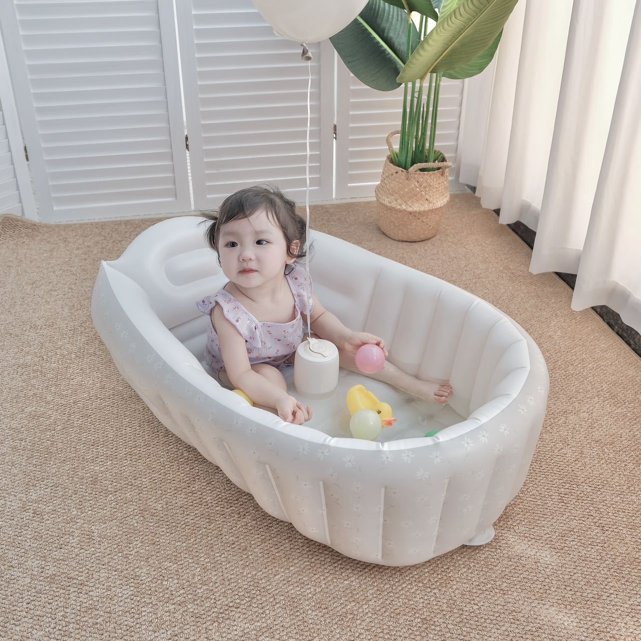 1 قطعة حوض استحمام قابل للنفخ  - مراجعة Baby Products For Newborn وسعره