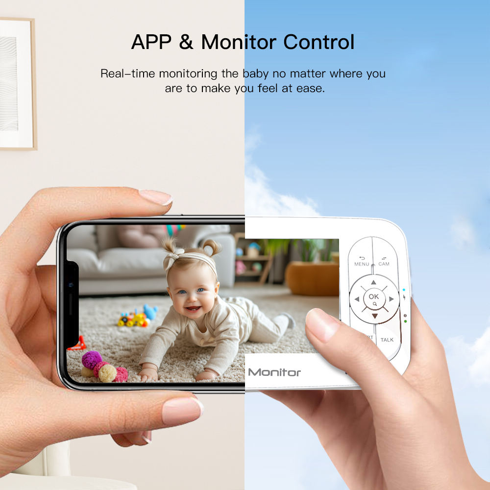 5 بوصة 2MP 1080P APP التحكم عن - مراجعة Wireless Baby Monitor وسعره
